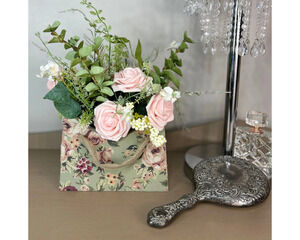 Purse Vase Handbag, Wood Flower Vase, Luxury Purse Vase Planter, Flower Vase Hom